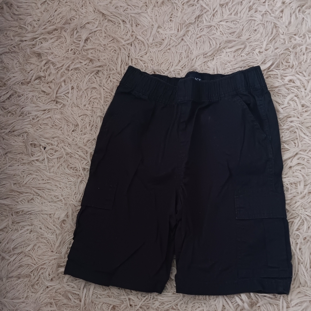The Childrens Place Shorts Boys Size 10 H Pull On Cargo Adjustable Charcoal